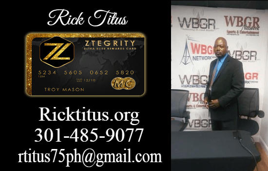 Rick Titus | Call Text 301-485-9077 | ZBlackCard Review | Ztegrity Master Card Review